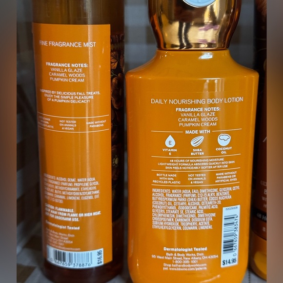 NEW B&BW Glazed Pumpkin 4 Piece Full Size Set - 48 hour moisture - Picture 2 of 3